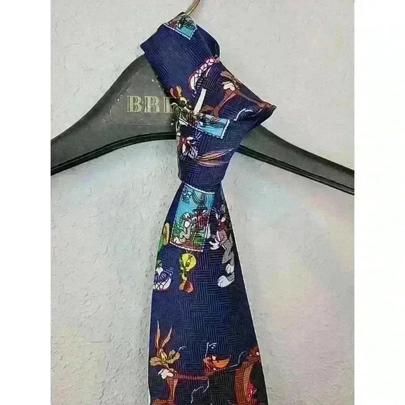Looney Tunes Character Tie USPS Stamp Collection 1997 Bugs Tweetie Taz Marvin - Picture 3 of 5